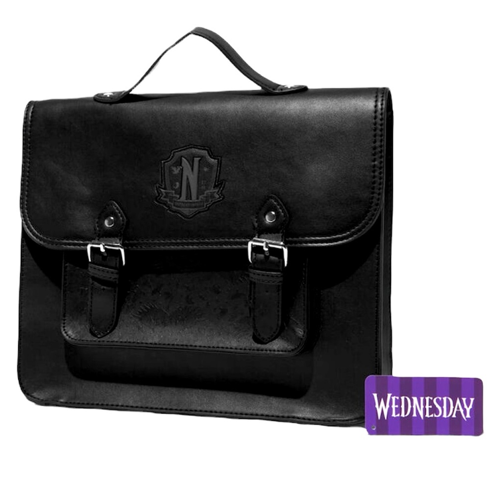 Wednesday Addams Black Satchel Backpack - NWT